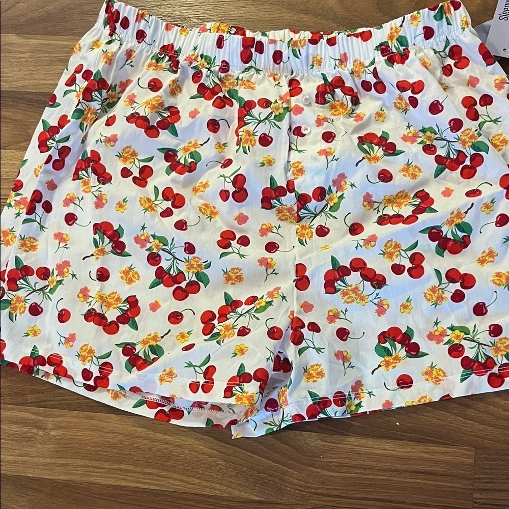 Cherries and flowers boxer shorts new